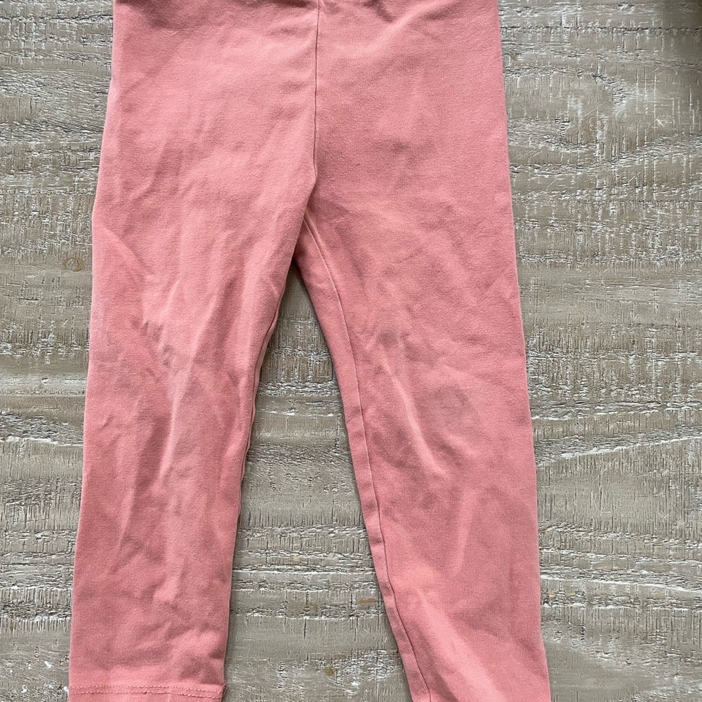 Tea Collection Pink Leggings Stretchy Tapered Design